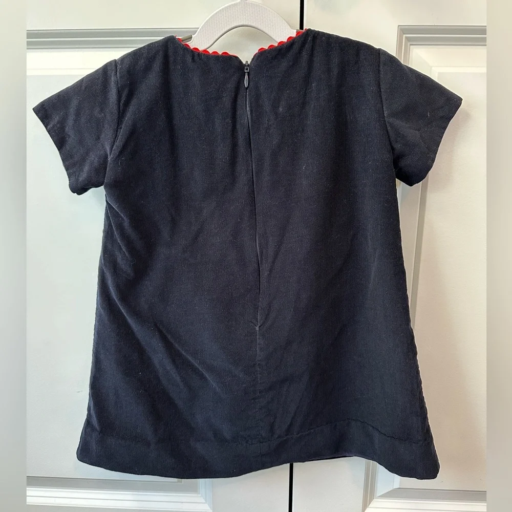 Bella Bliss Navy Corduroy Dress (Size 4)